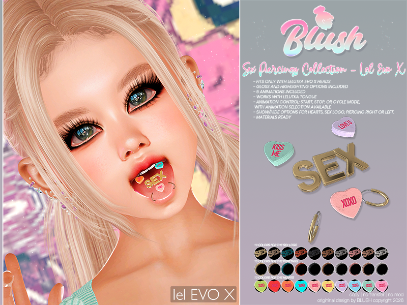 BLUSH - Sex Piercings Collection - LeLutka EVO X - Fatpack