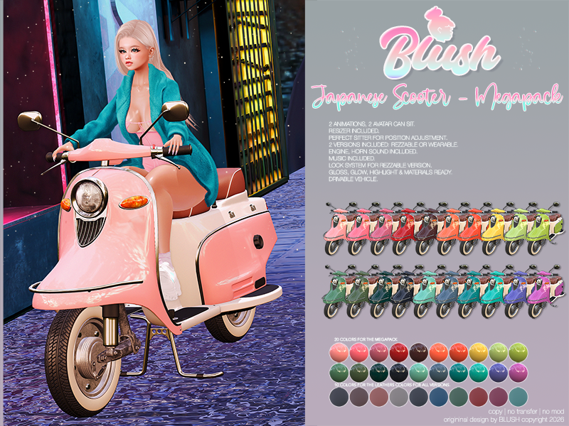 BLUSH - Vintage Japanese Scooter Bunny - Gacha