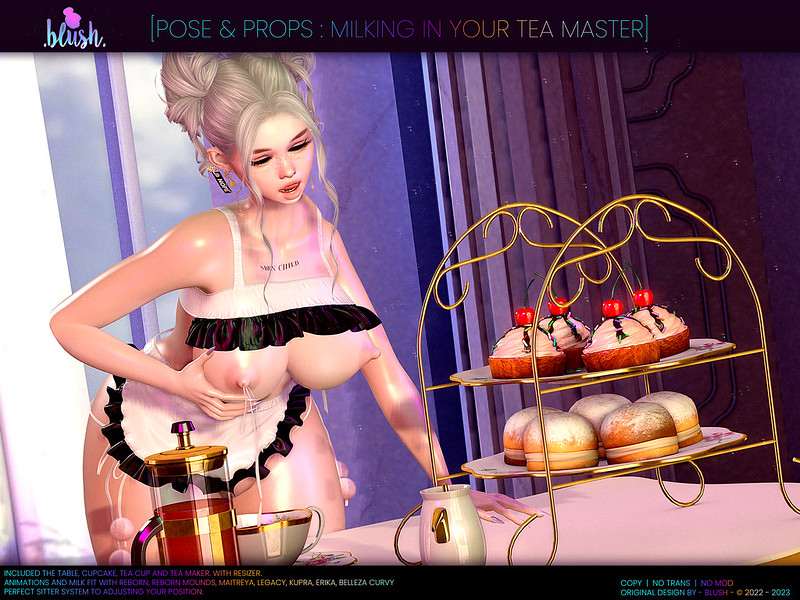 🐄🐄 BLUSH [Pose & Props - Milking In Your Tea Master] 🐄🐄
